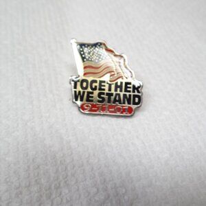 Vintage Together We Stand September 11, 2001 American Flag Lapel Pin